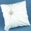 Winter theme wedding ring pillow